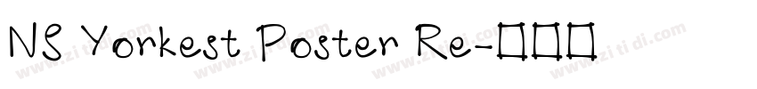 NS Yorkest Poster Re字体转换